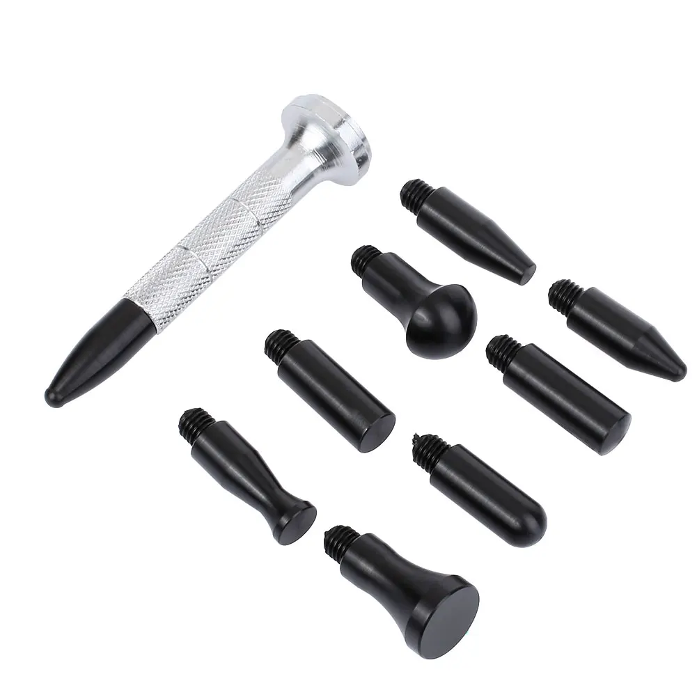 Dent Repair Kit Dent Remover Universal Flattening Pen Tools Kits Car Panel 9pcs Aluminum Durable