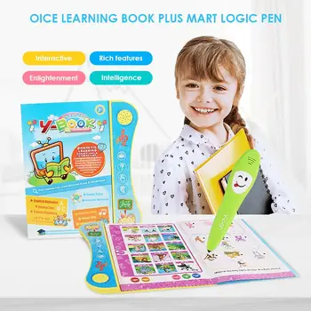 

Kids Early Learning Sound Book Children English Letters Words Colors Animals Electronic Book with Pen Voice Reading Book