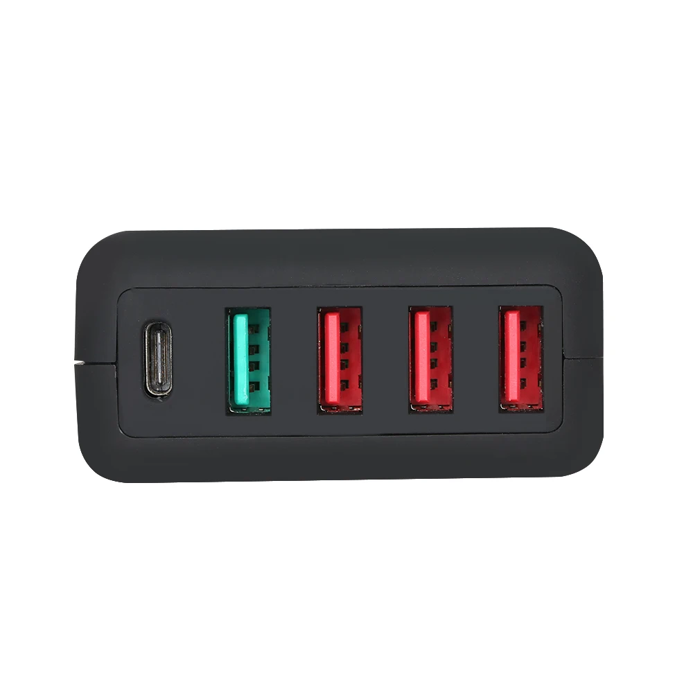 5-Порты и разъёмы USB Quick Charge 3,0 6A Зарядное устройство USB с Зарядное устройство Адаптер Hub Многофункциональный Порты и разъёмы USB Wall Зарядное устройство Док-станция Тип C Порты и разъёмы