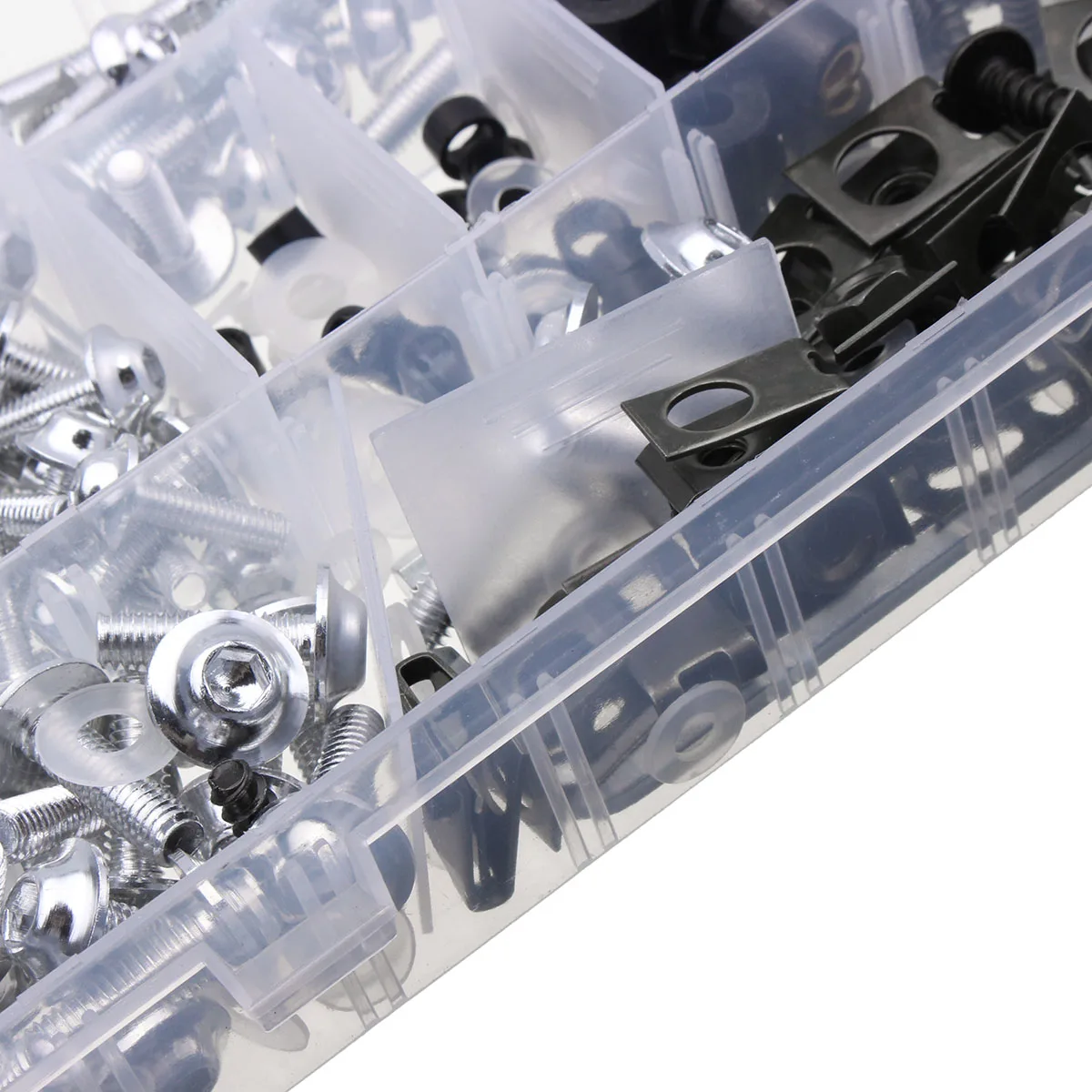 Autoleader 225Pcs Motorcycle Fairing Screws Set Flat Head Windshield Screws Body Bolts Fastener Kits Nuts Bolts Auto Change Part