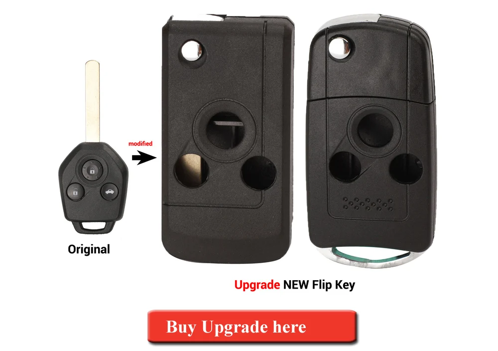 Keyforkess 10 pz/lotto chiave a distanza dell'automobile Shell 3 pulsanti per Subaru Forester Outback Legacy 2008- 2014 sostituzione caso portachiavi - Hedebfe43d0064da897c2ee2cd3f47eb14