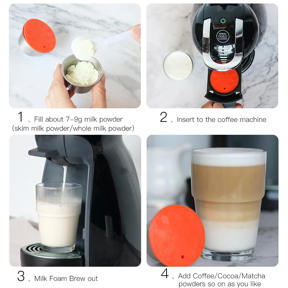 Совместимость Nescafe Dolce Gusto многоразового пользования Кофе капсульном чашки Кофе молока Crema многоразового Кофе фильтр