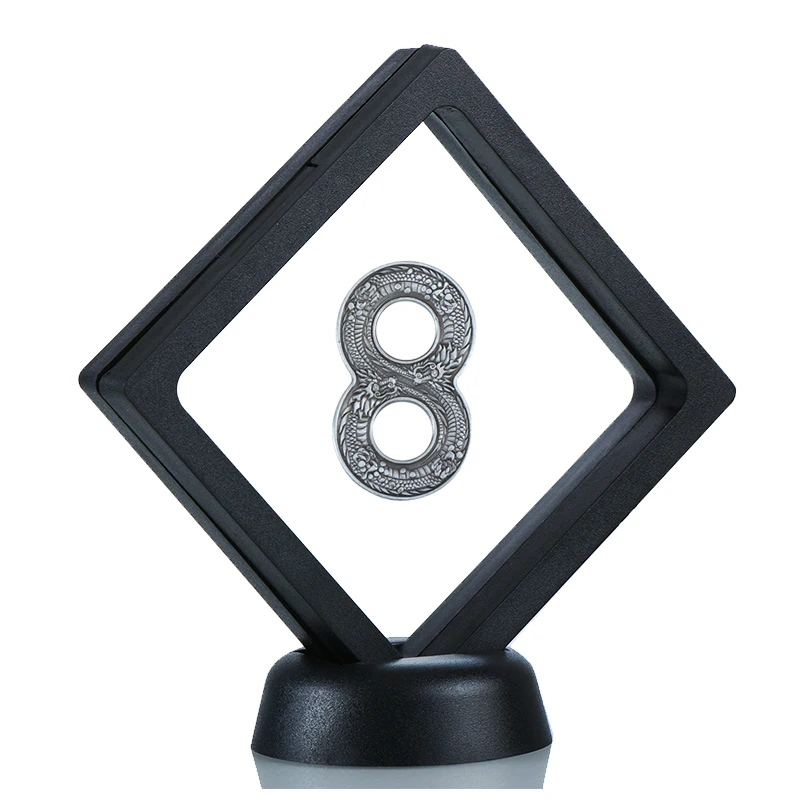 silver with stand WR китайские древние драконы коллекционные монеты с держателем позолоченные монеты старую оригинальную монету подарок на год дропшиппинг - Цвет: silver with stand