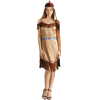 

Women Primitive Tribe Indian National Fancy Dress Halloween Carnival Costume