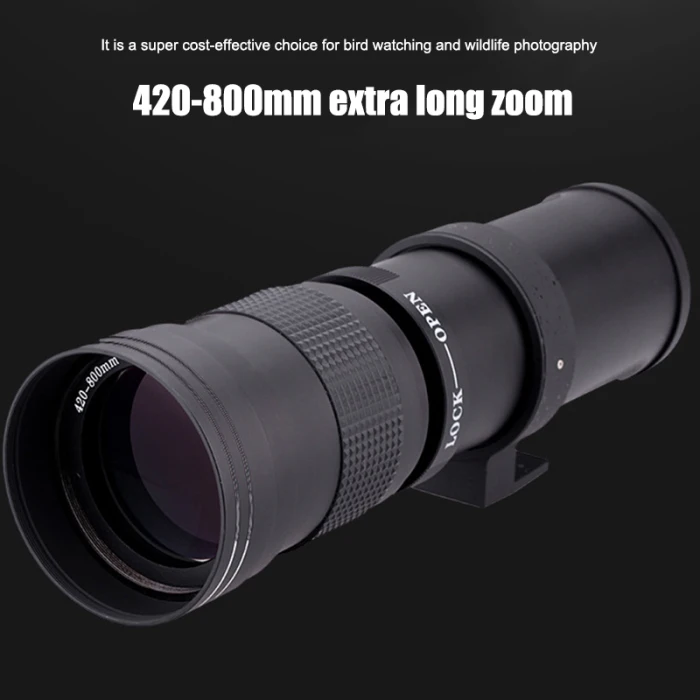420-800 мм F/8,3-16 Zooms объектив камеры T-Mount для SLR DSLR камеры принадлежности для фотосъемки аксессуары YS-BUY