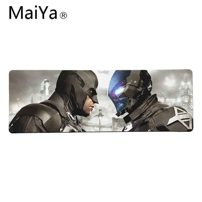 Maiya Высокое качество DC супергерой Бэтмен натуральный резиновый игровой коврик для мыши Настольный коврик большой коврик для мыши клавиатуры коврик - Цвет: Lock Edge 40X90cm