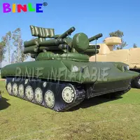 Custom-made large inflatable Tank model for outdoor event decoration,inflatable decoy tank for army,Inflatable Military tank 1