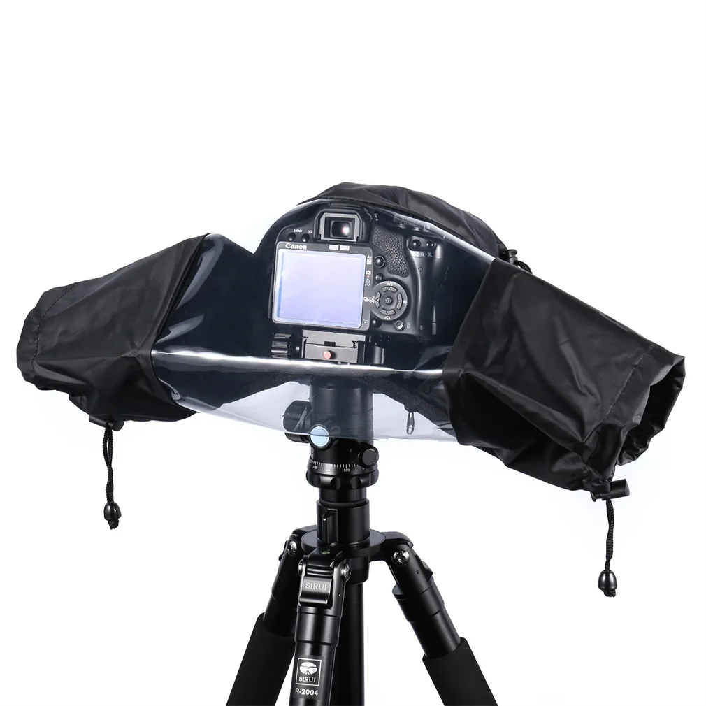 Waterproof Water Resistant Ballistic Nylon Rain Cover With Adjustable Enclosed Hand Sleeves For Cameras Waterproof Water Resistant Ballistic Nylon Rain Cover With Adjustable Enclosed Hand Sleeves For Cameras