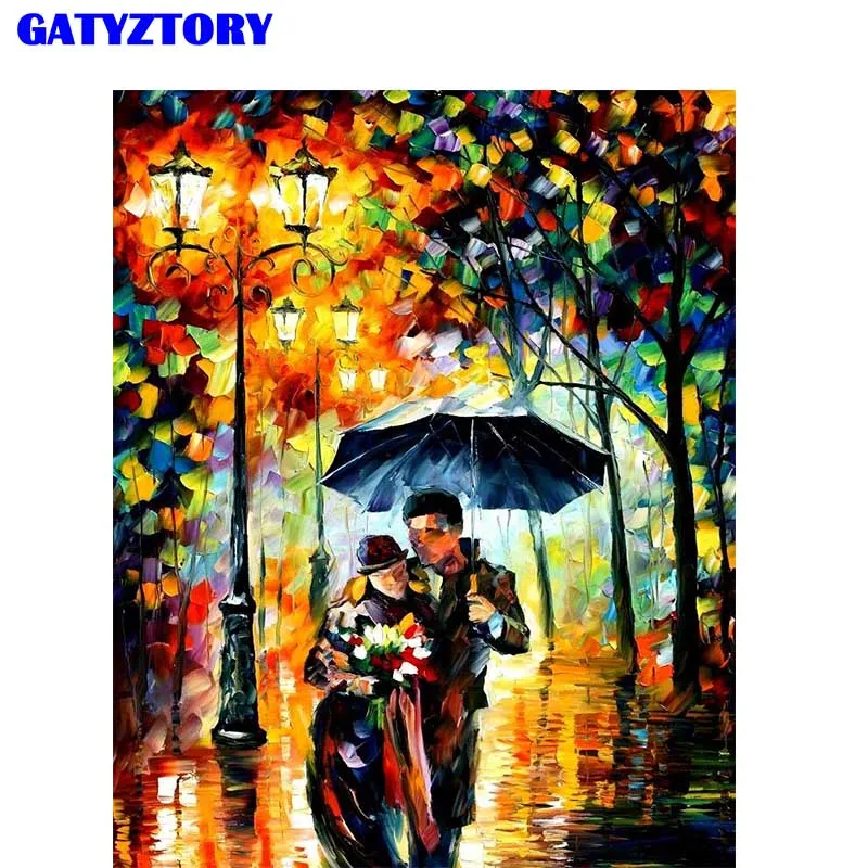 

Frameless DIY Painting By Numbers lovers Oil painting for Living Room Bedroom Decor Drawing By Numbers on canvas Wall Art