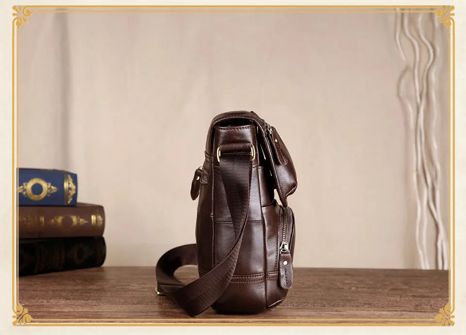 Cobbler Legend новая сумка-мессенджер из натуральной кожи мужские повседневные накладки на плечах мужские слинг сумки через плечо сумка из кожи коровы