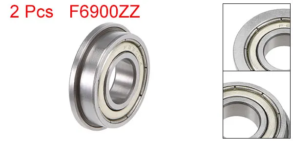 Фланцевый шарикоподшипник uxcell F6900 F6800 F6700 герметичные/экранированные хромированные стальные подшипники 12x26x6 мм 15x24x5 мм 10x19x5 мм 12x18x4 мм