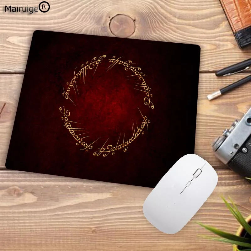 Laumans Movie The Lord of The Rings Map Computer Mouse Pad Mousepads Decorate Your Desk Non-Skid Rubber Pad 18x22cm 20x25cm - Цвет: 22X18CM