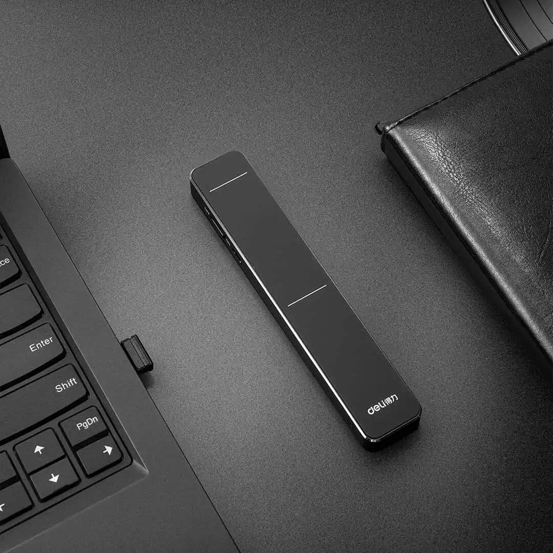 Xiaomi Deli 2,4 ГГц Беспроводная лазерная ручка usb мышь F сенсорное управление двойной режим 30 м лазерная указка ручка для планшета ноутбук ПК настольный компьютер