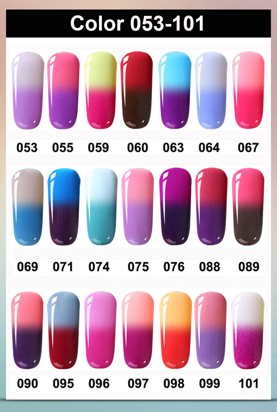 Лучшие живые УФ-гель для ногтей Цвет изменение лак для ногтей замочить от УФ-гель лак для ногтей Температура изменение цвета UV Гель-лак, Лидер продаж