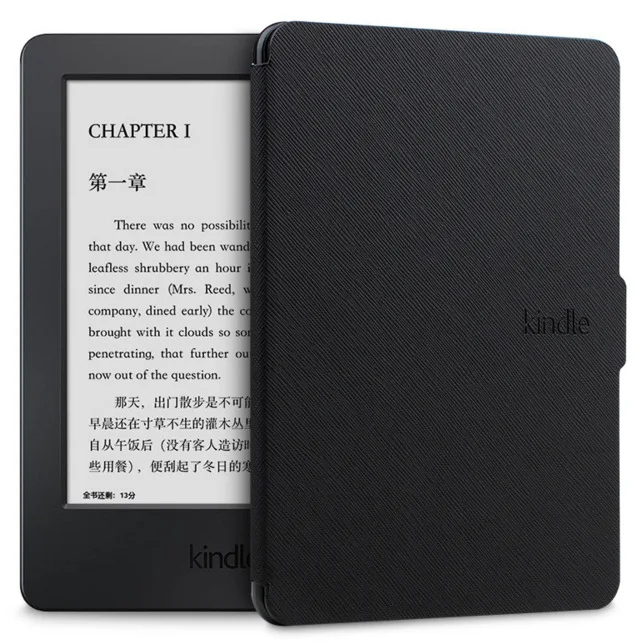 Black Чехол для amazon kindle paperwhite 1/2/3, ультра тонкий чехол для планшета, 6 дюймов, чехол со сном - Цвет: Black