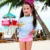 2020 Kids Girl Swimsuit Two Piece Little Girl Long Sleeve UPF50+ Rash Guard Swimwear Children Bikini Sets UV Protective Sunsuit