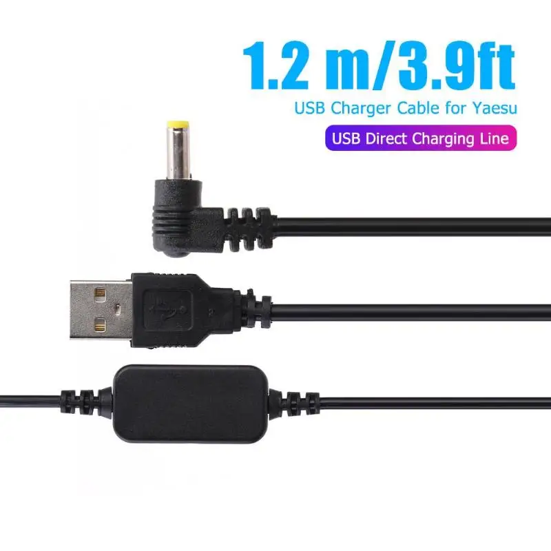 USB Мощность зарядный кабель USB2.0 мужской переменного тока в постоянный для Yaesu VX-6R VX7R FT60R VX177 FT-60R VXA-710 VX-710 HX-470 HX-471 иди и болтай Walkie Talkie