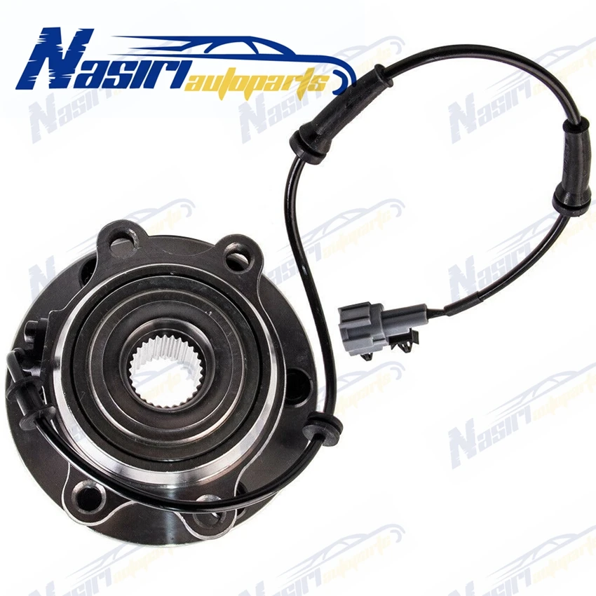Front Wheel Bearing Hubs Assembly for Nissan Navara D40 D22 R51 Xterra Frontier Pathfiner ABS 4WD ONLY 515065 40202-5X00A