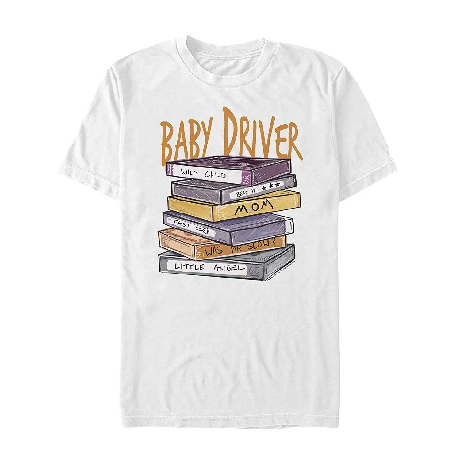 

Baby Driver Men's Cassette Tape Stack T-Shirt 3D Men Hot Cheap Short Sleeve Male T shirt