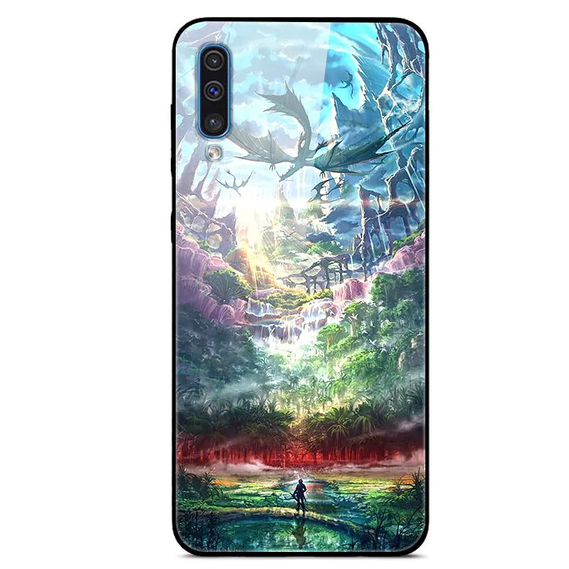 29 Чехол из закаленного стекла для samsung A50, чехол для samsung Galaxy A50 A505F A505 A 50, Fundas Coque - Цвет: 29