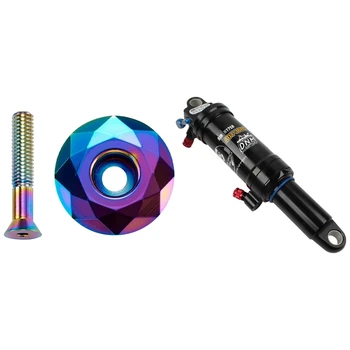 

28.6mm 1/8 Bicycle Headset Cap Bike Fork Top Cap Steerer with MTB Downhill Bike Coil Rear Shock