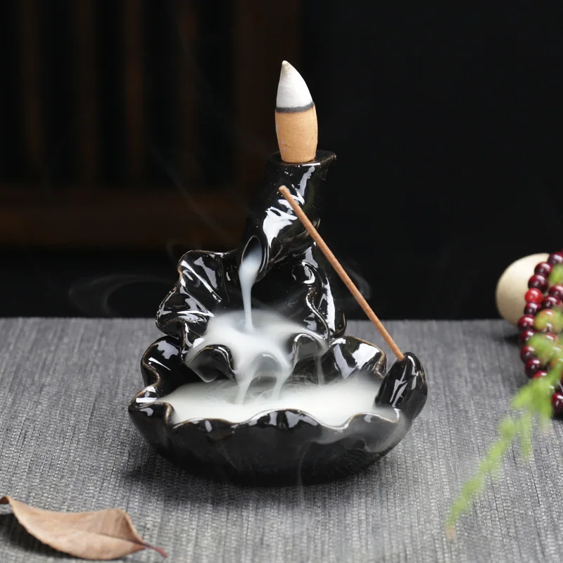 Aromaterapia Encens Кастомизация мини курильница с обратным потоком керамическая копченая курильница количество с льготным режимом - Цвет: see chart