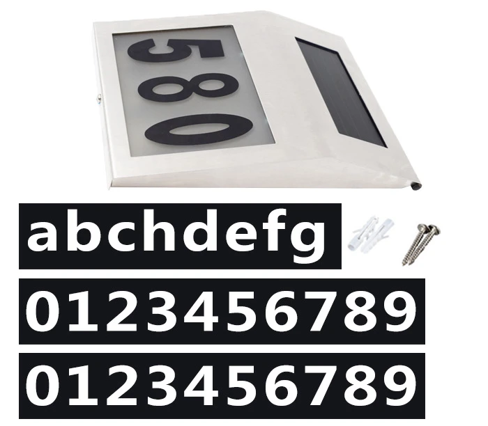 House Number Outdoor LED Solar Light 3