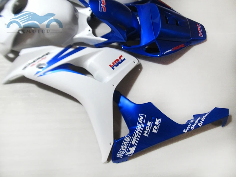 Высококачественный Комплект обтекателя впрыска, пригодный для Honda CBR1000RR 2006 2007 CBR 1000RR 06 07 ABS пластик обтекатель комплекты синий белый XY37