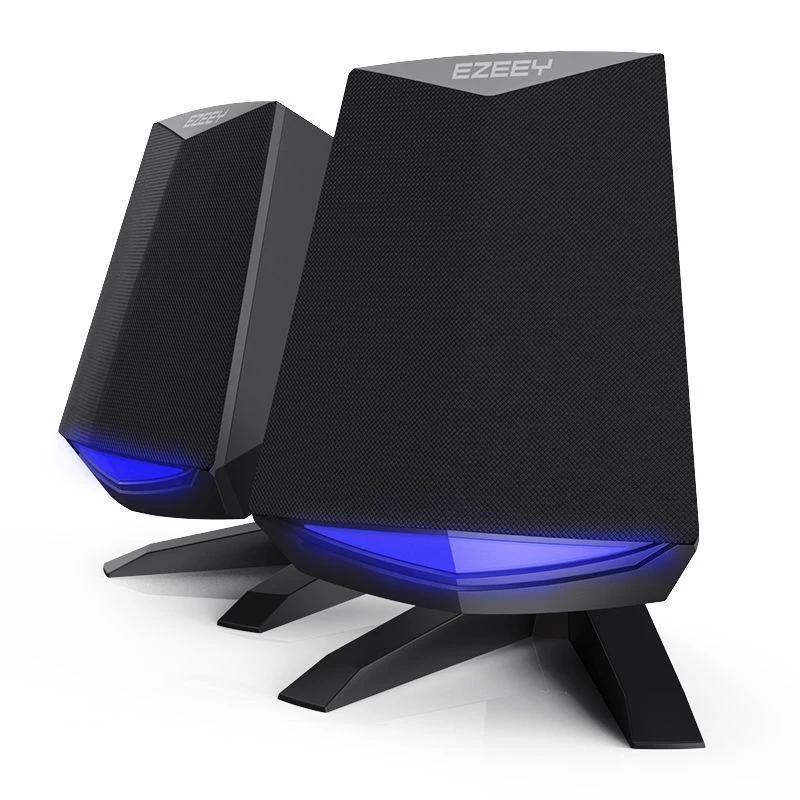 Игровой светодиодный светильник мини портативные динамики с питанием от USB Bass 2,0 для ноутбука компьютера ПК 3,5 мм аудио Громкоговоритель для мобильных телефонов