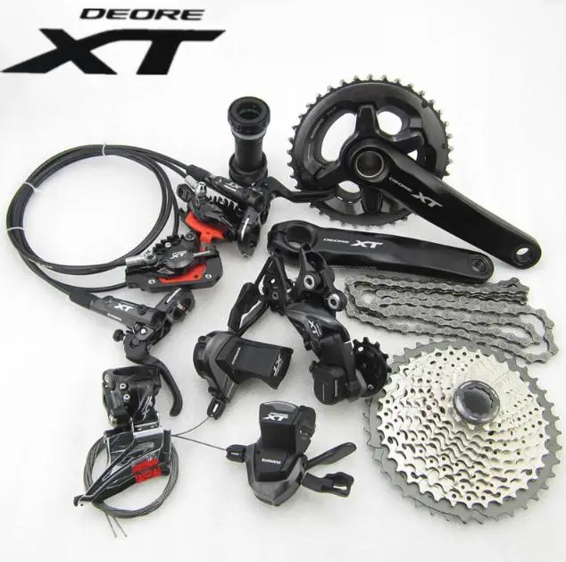 SHI MANO Deore XT M8000 группа 11s 2*11S MTB велосипед группа наборы M8000 Гидравлический дисковый тормоз