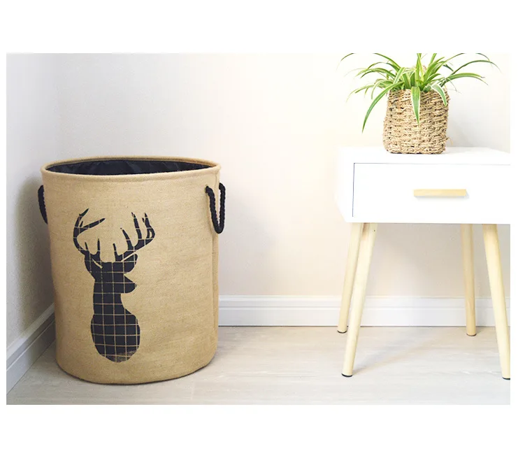 Dirty Clothes Basket Hot Sell Folding Hamper Large Waterproof Dirty Clothes Storage Basket Toy Storage Bucket Wall Basket