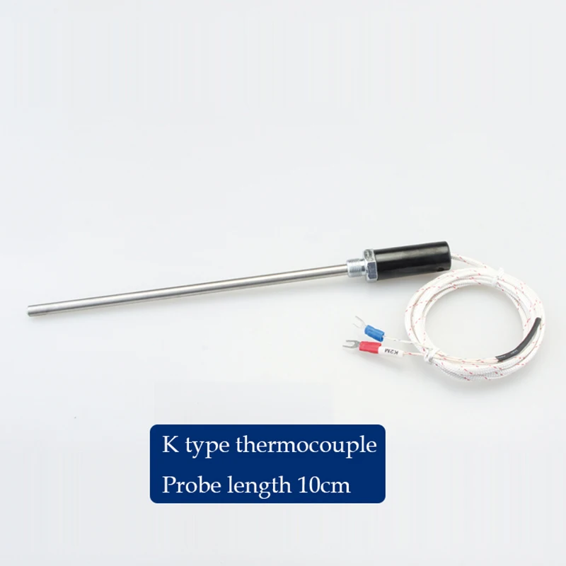 K type temperature sensor waterproof probe terminal 0~400℃ Thermocouple with 1m cable | Инструменты