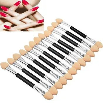 

12 pcs Disposable Eyeshadow Brushes Make up Dual Sided Brushes Eye Shadow Makeup Double Shadow Sponge Ended Eye Brush Appli X5M7