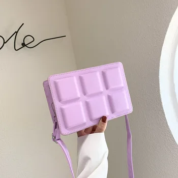 

2020 new female bag shoulder bag wild European and American style square acrylic female bag candy color shoulder messenger bag