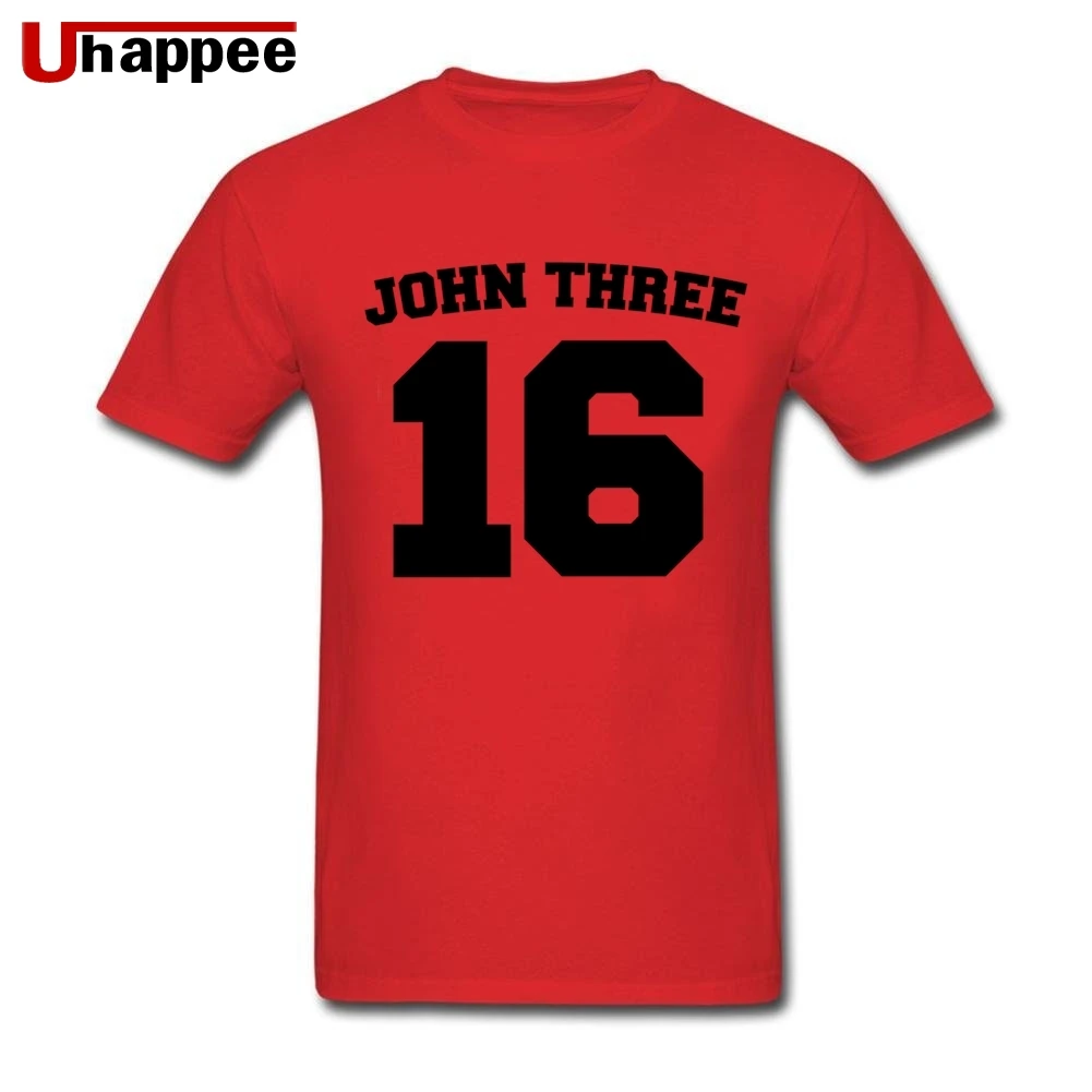 John Three 16 Jersey Bible Мужские футболки в стиле ретро футболка с короткими рукавами и принтом Нежные мужские футболки больших размеров