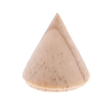

8pcs Unpainted Wood Cone Shaped 3cm Bracelet Jewellery Display Holder Stand