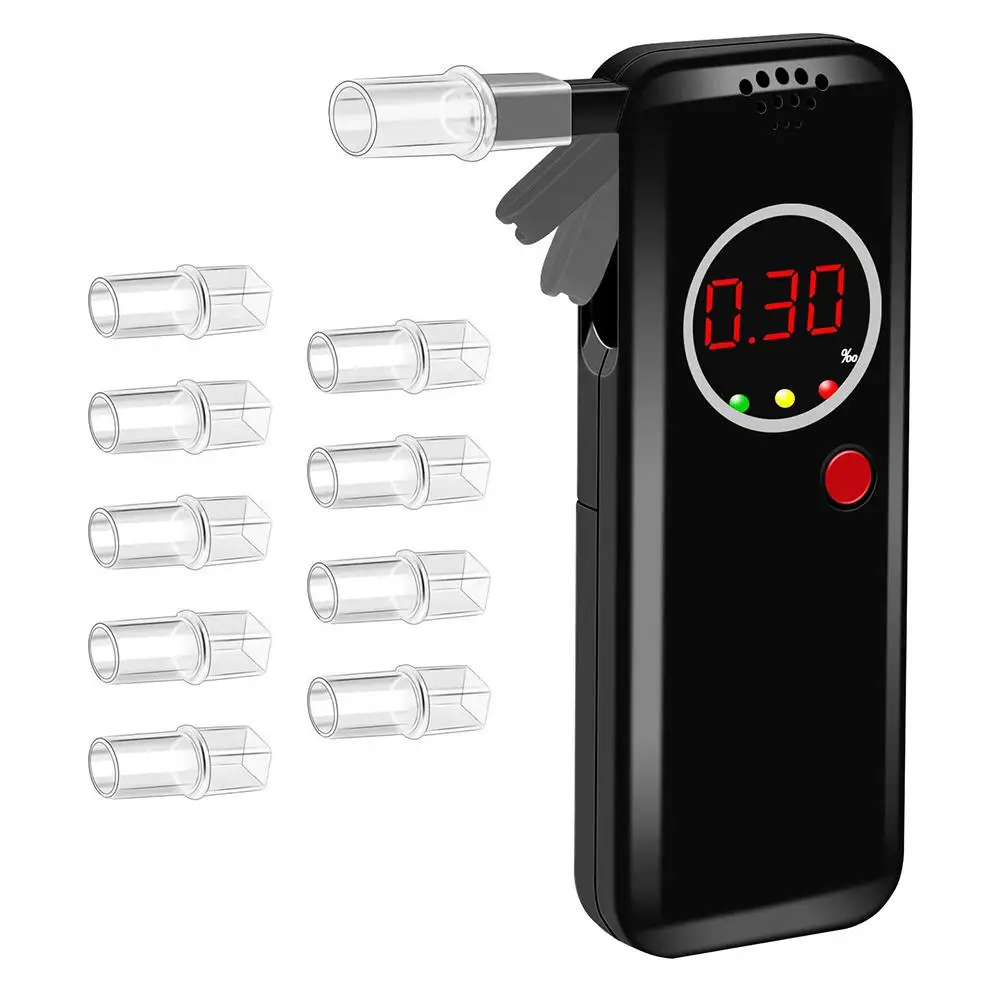 

Adeeing Alcohol Tester Personal Use Alcohol Accurate Measurement Fast Respond Breathalyzer with Digital LCD Accessories