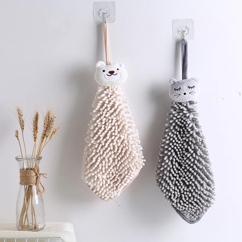 Cartoon Wipe Hands Towel hand towel Kitchen Lint-Free Clean Kitchen Bathroom Toilet Absorbent Quick-Drying Towel Soft Touch Hand-Cleaning