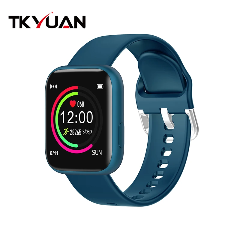 Smart watch sports TKYUAN P4, water resistant, control, sleep, heart rate Blue