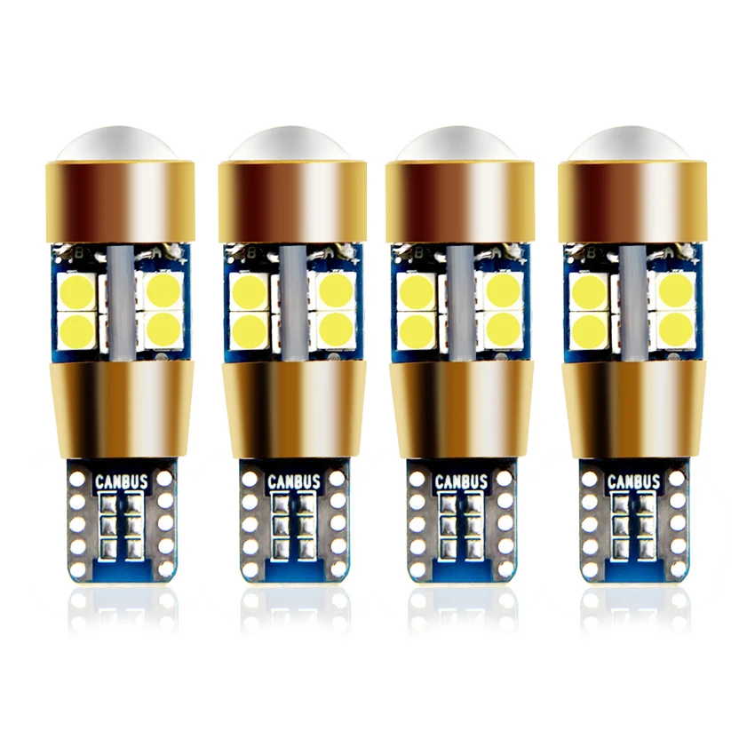 

Wedge Light License Plate Bulbs Marker Light Reading Dome Lamp T10 Led Canbus 3030 White 168 194 192 DC 12V Trunk Lamp Audi 5W