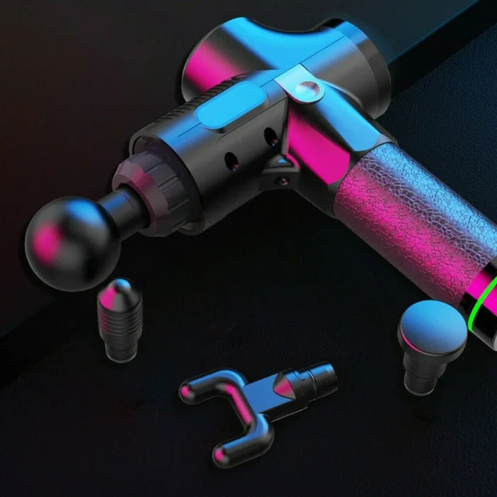 Ударные массажные пушки инструмент 4 головки 30 Вибратор на несколько скоростей мышечный массажер для тела can CSV