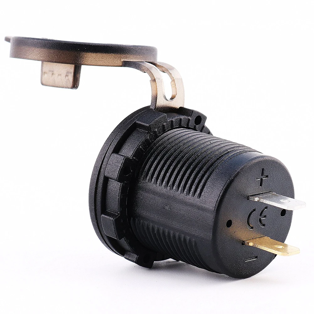Быстрая зарядка 3.0Amp с синим светодиодный вольтметр и индикатором ампер цифровой дисплей QC 3,0 USB зарядное устройство разъем для автомобиля лодки мотоцикла