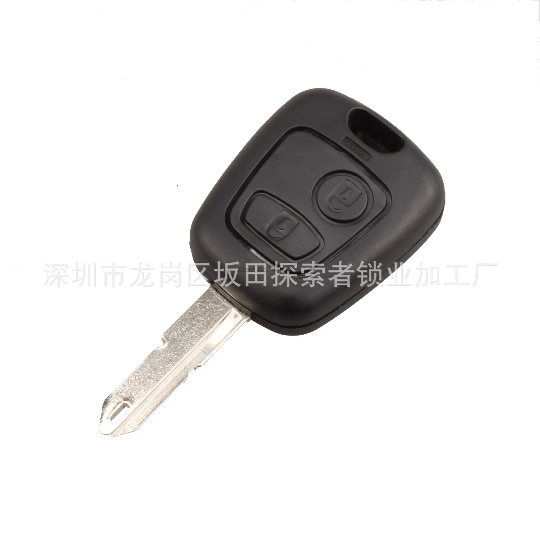 PEUGEOT 206 KEY FOB CASE AND UNCUT BLADE NEW REPLACEMENT 