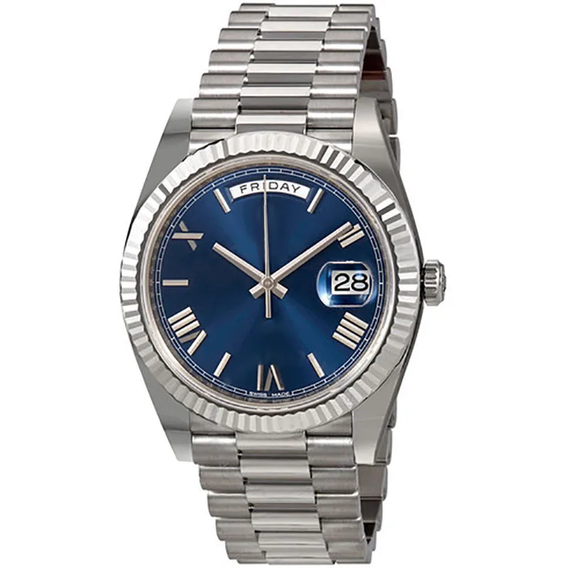 

18 colors luxury watch automatic DAYDATE men automatic Self-wind 40mm 18K watches Stainless steel Wristwatch aaa quality 2813