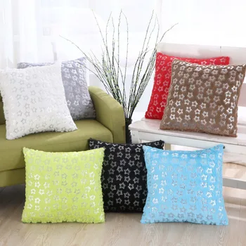 

Cushion Cover Fur Decorative Pillows Home Velvet Pillow Case For Living Room Bedroom Star Geometric Feather Bronzing Pillowcase