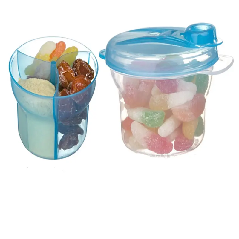 Baby Portable Rotating Milk Powder Box Infant Going Out Milk Powder Box Children's Three-layer Casual Supplementary Food Grid