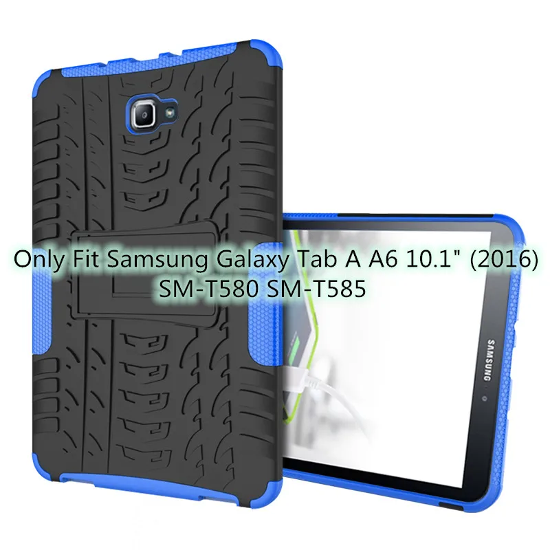 lan se T580 Шина и силикона с откидной крышкой для Samsung Galaxy Tab A A6 10,1 чехол T580 T585 T510 T515 SM-T580 SM-T585 SM-T510, коксовое покрытие+ подставка для ручек - Цвет: lan se T580