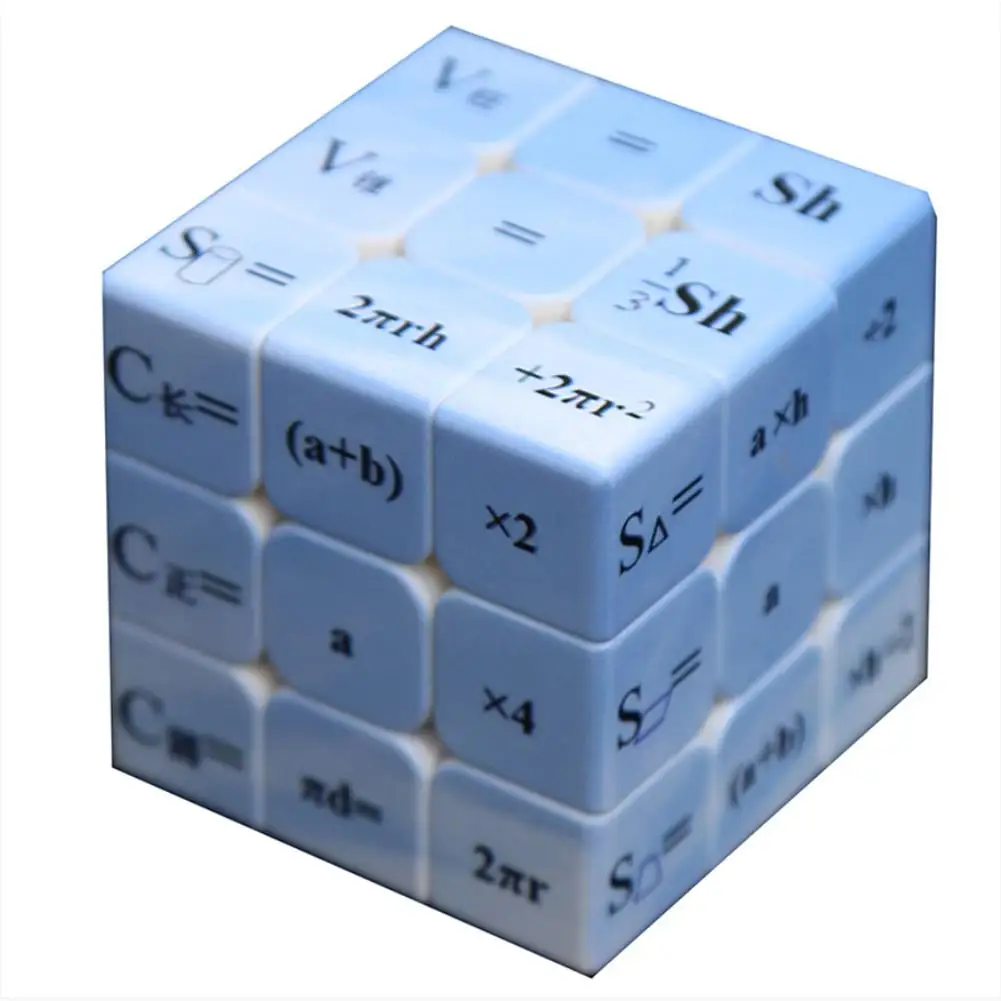 

2019 Mini Magic Cube Teaching 3x3x3 Math Formula Speed Magico Cubo Twist Puzzle Toys For Children Gift Educational Tools