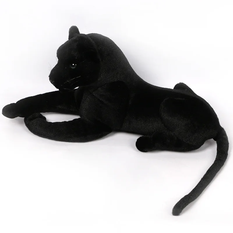 Новая игрушка настоящая жизнь игрушка Черная пантера плюшевая игрушка Большой 58 см Прекрасный пантера леопард кукла, подушка подарок на день рождения s1428