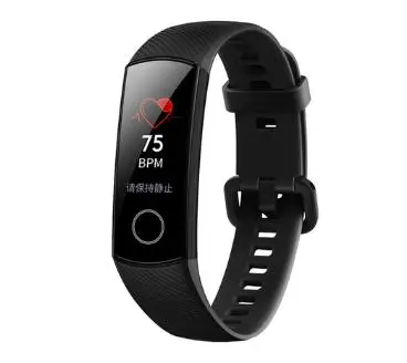 Huawei Honor band 5 smartband AMOLED huawei smartwatch кровяное кислородное сердце rage ftness трекер сна swiming sport trakcer gps - Цвет: Черный